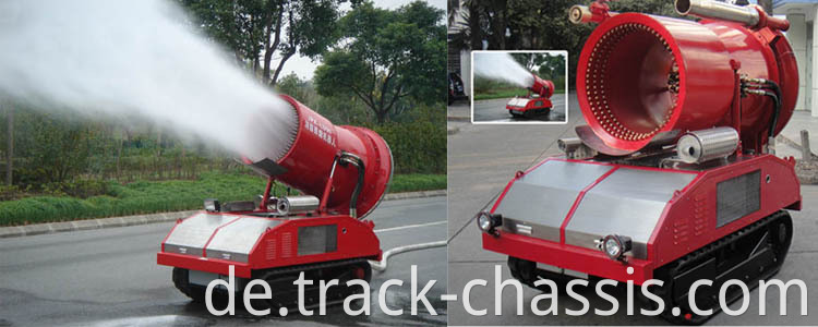 Gummi -Strecke -Fahrwerk mit Winkel